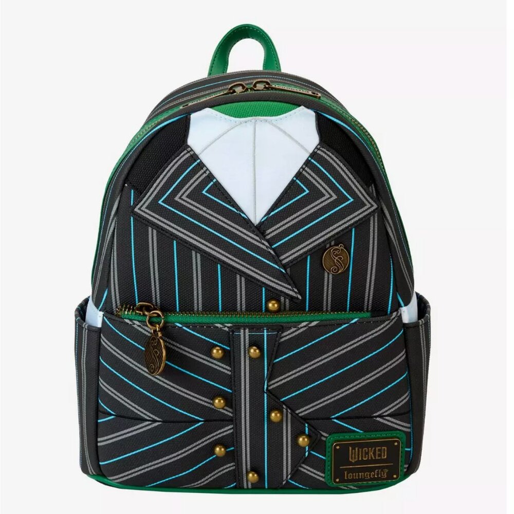 Loungefly Wicked Elphaba Shiz University Uniform Figural Mini Backpack NWT